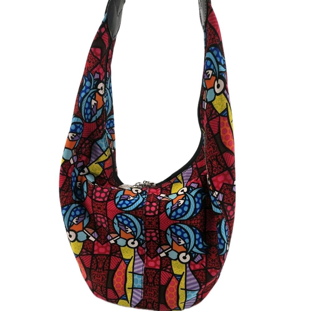 Donald J. Pliner Couture Britto Graffiti Collab Artsy Italy Colorful Bag Purse